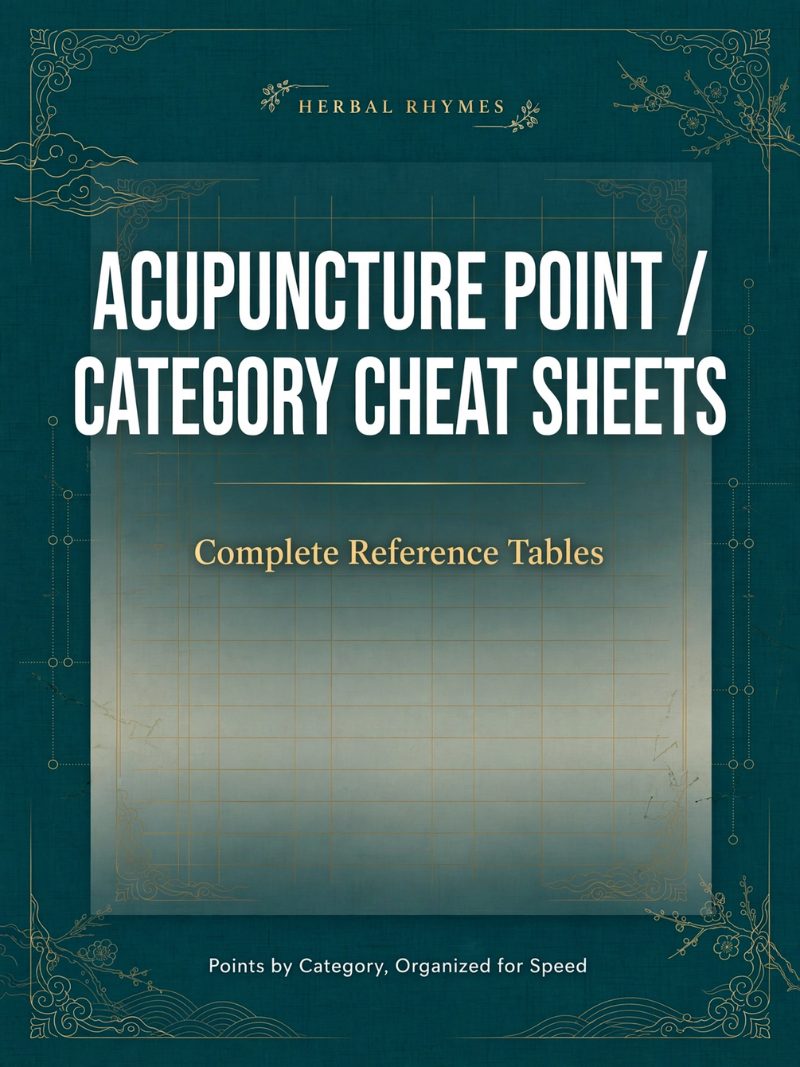 Point Category Cheat Sheets